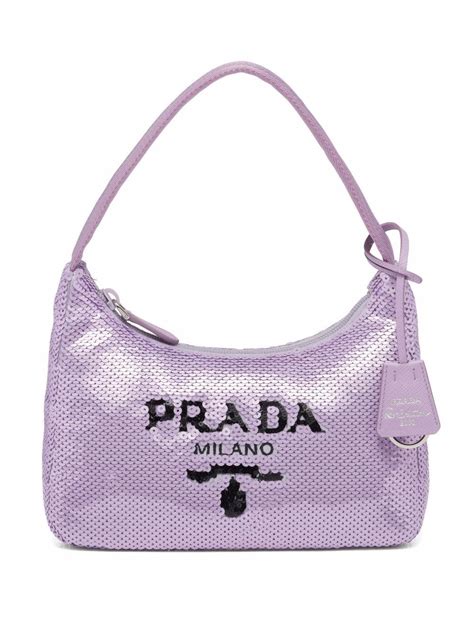 prada pink sequin bag|prada re edition shoulder bag.